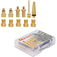 QKURT 10pcs Adaptador de Bicicleta- Adaptador de válvula de Bicicleta Adaptador de Bomba de Bicicleta Válvula Schrader…